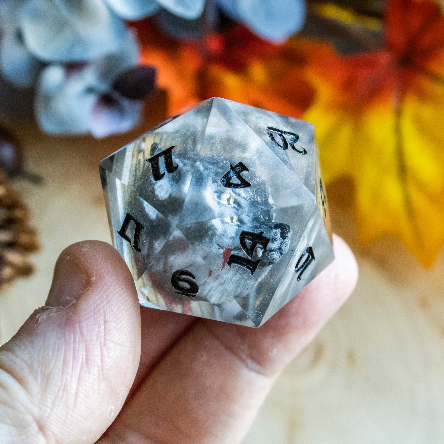 The Grey - Werewolf Head D20