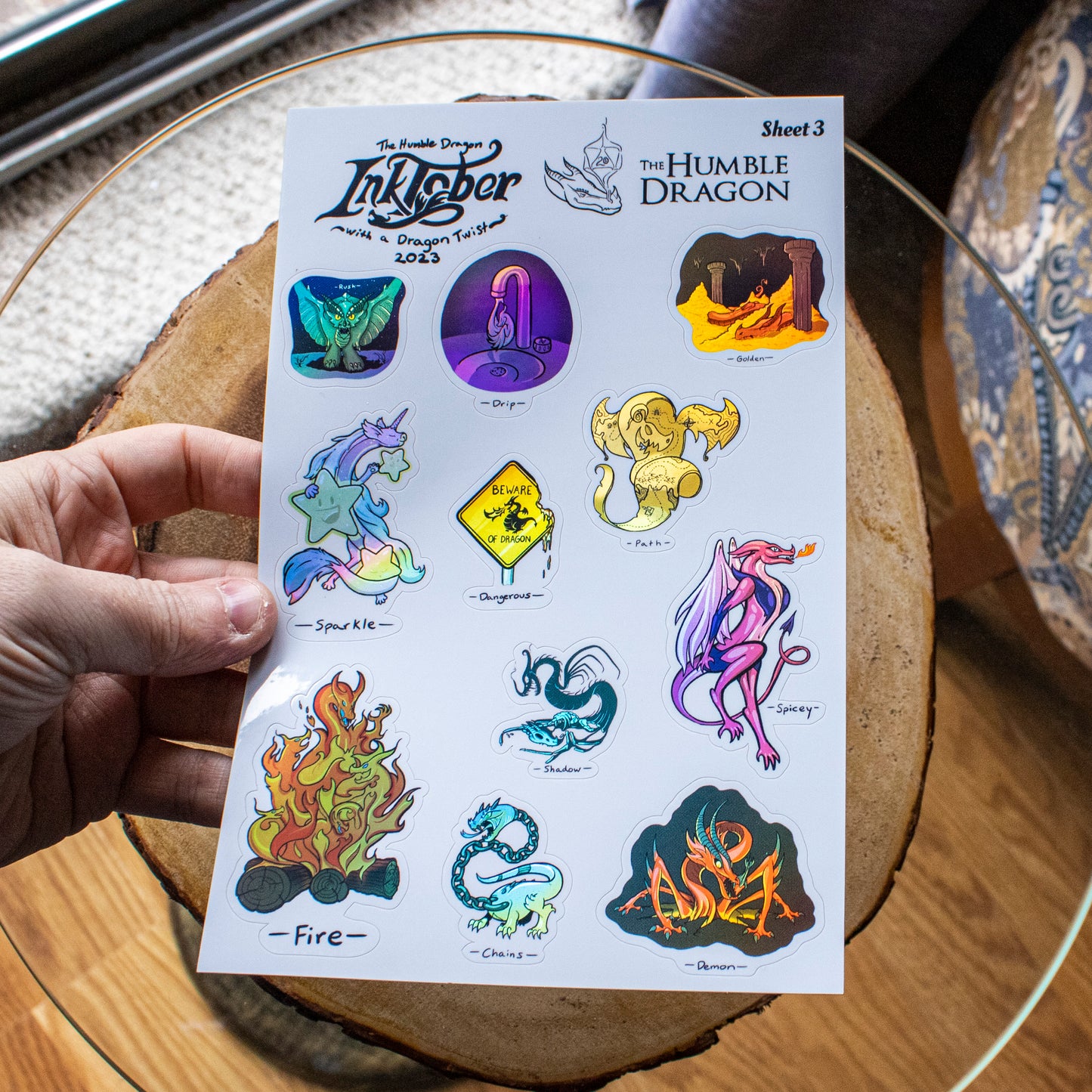 Inktober Sticker Sheets