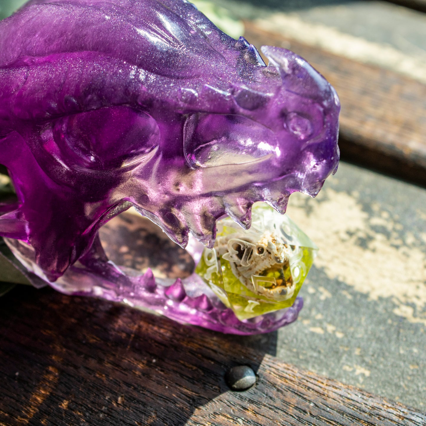 Amethyst Elder Dragon Skull - Large