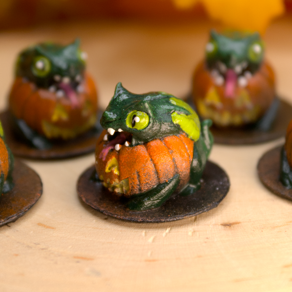 Pumpkin Dragon Miniature