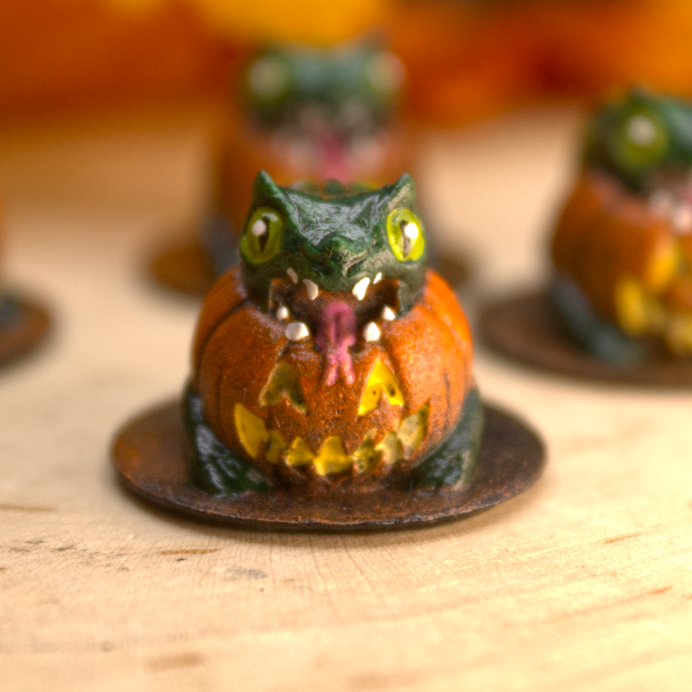 Pumpkin Dragon Miniature