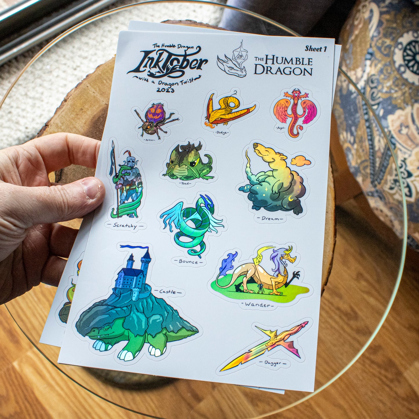 Inktober Sticker Sheets