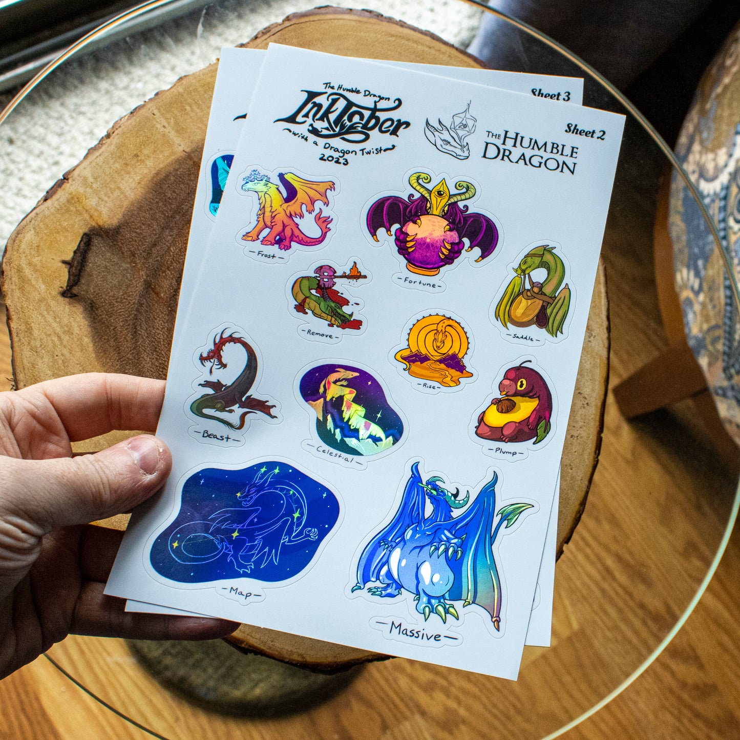 Inktober Sticker Sheets