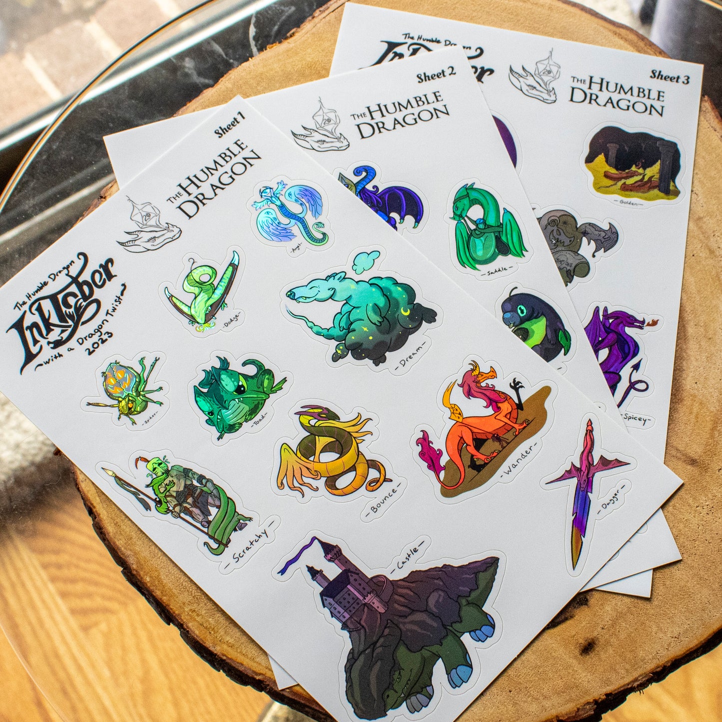 Inktober Sticker Sheets