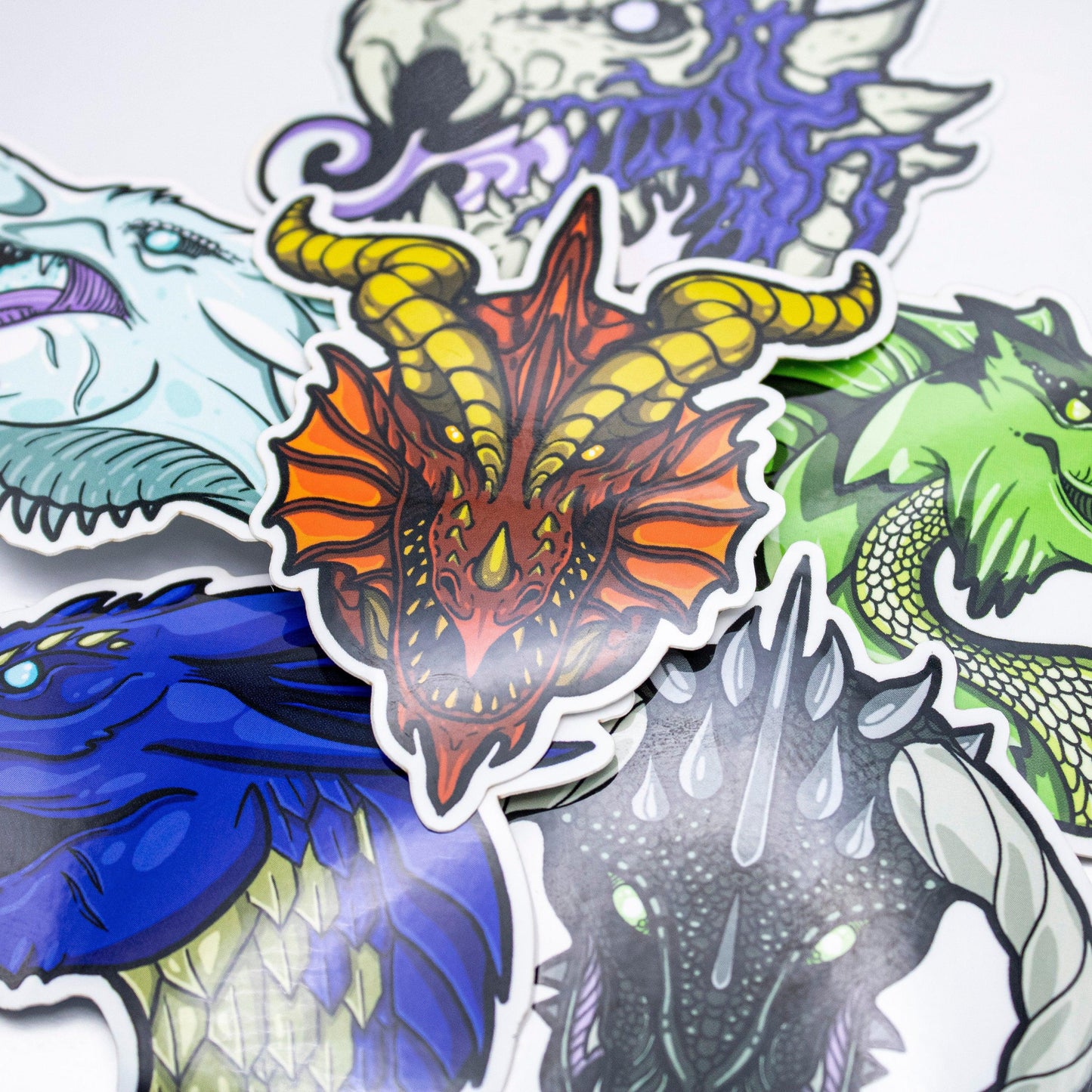 Chromatic Dragons Sticker Pack - Humble Dragon Dice