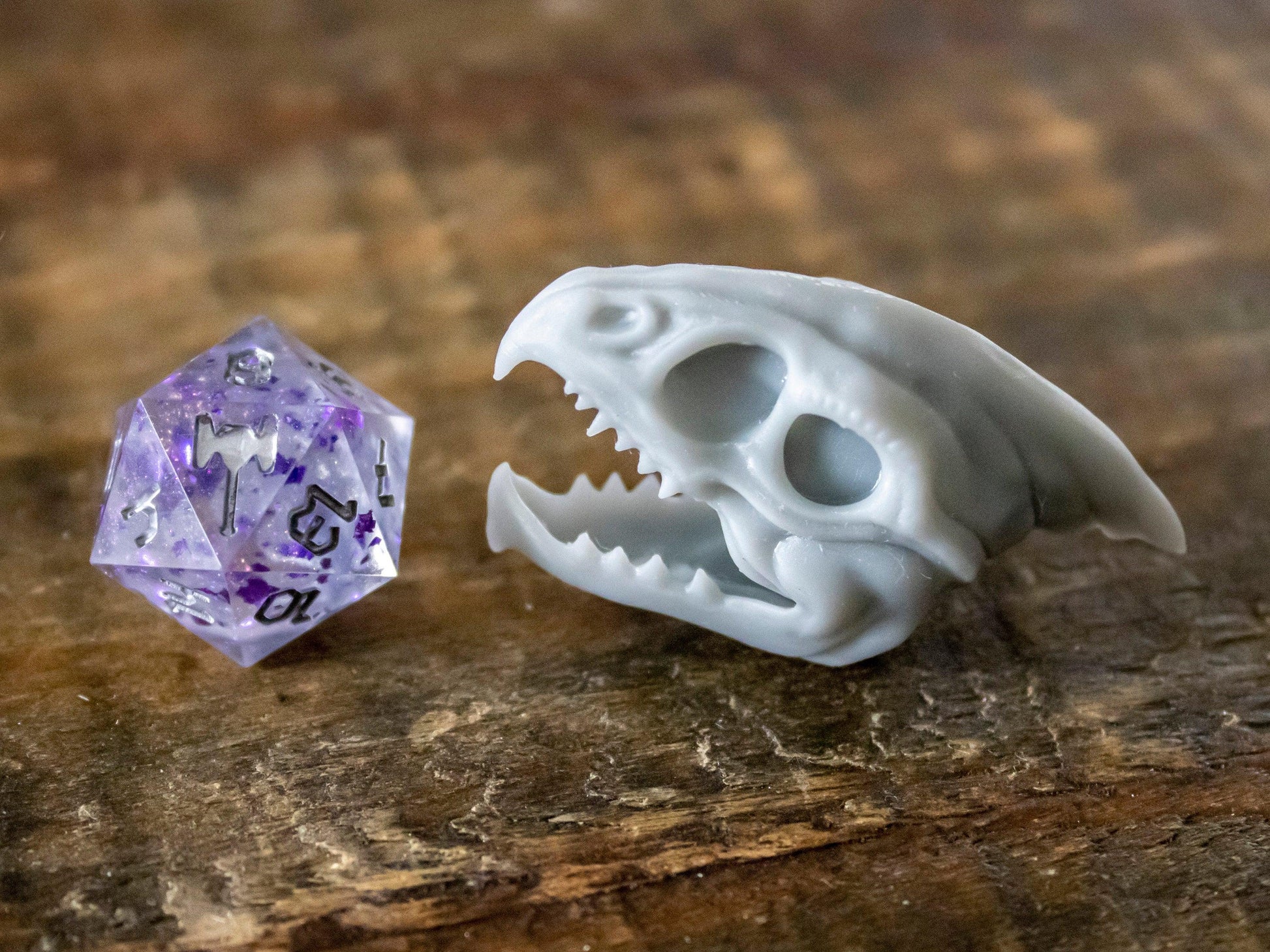 Ice Dragon Skull - Humble Dragon Dice