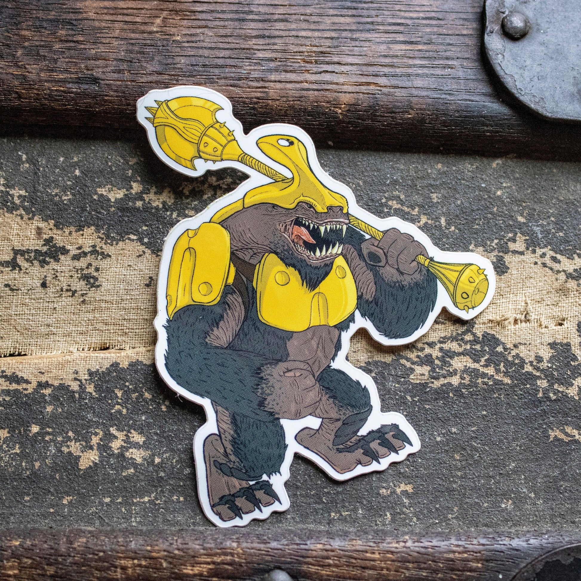 Gilded Mountain Troll Sticker - Humble Dragon Dice